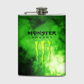 Фляга с принтом MONSTER ENERGY , металлический корпус | емкость 0,22 л, размер 125 х 94 мм. Виниловая наклейка запечатывается полностью | brend | green | monster energy | андреналин | бренд | зеленый | логотип | монстр | напиток | энергетик | энергия