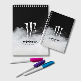 Блокнот с принтом MONSTER ENERGY BLACK , 100% бумага | 48 листов, плотность листов — 60 г/м2, плотность картонной обложки — 250 г/м2. Листы скреплены удобной пружинной спиралью. Цвет линий — светло-серый
 | brend | green | monster energy | андреналин | бренд | зеленый | логотип | монстр | напиток | энергетик | энергия