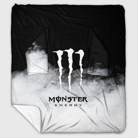 Плед с рукавами с принтом MONSTER ENERGY BLACK , 100% полиэстер | Закругленные углы, все края обработаны. Ткань не мнется и не растягивается. Размер 170*145 | brend | green | monster energy | андреналин | бренд | зеленый | логотип | монстр | напиток | энергетик | энергия