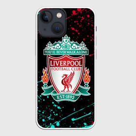 Чехол для iPhone 13 mini с принтом LIVERPOOL | ЛИВЕРПУЛЬ ,  |  | lfc | liverpool | sport | ynwa | ливерпуль | лфк | спорт