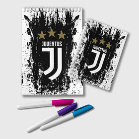 Блокнот с принтом JUVENTUS , 100% бумага | 48 листов, плотность листов — 60 г/м2, плотность картонной обложки — 250 г/м2. Листы скреплены удобной пружинной спиралью. Цвет линий — светло-серый
 | cr7 | juve | juventus | ronaldo | роналдо | ювентус