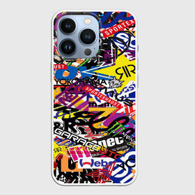 Чехол для iPhone 13 Pro с принтом СТИКЕРБОМБИНГ ,  |  | fashion | sticker bombing | мода | наклейки | стикербомбинг | стикеры | текстура