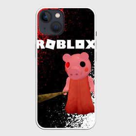 Чехол для iPhone 13 с принтом Roblox piggy Свинка Пигги. ,  |  | game | gamer | logo | minecraft | piggi | roblox | simulator | игра | конструктор | лого | пигги | свинья | симулятор | строительство | фигура