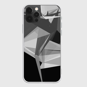 Чехол для iPhone 12 Pro Max с принтом Camo - Black & White , Силикон |  | abstract | abstraction | color | geometry | polygon | polygonal | абстракция | геометрия | полигоны | психоделика