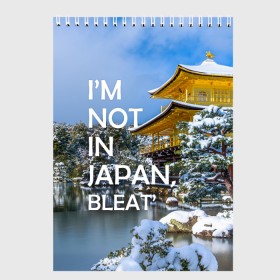 Скетчбук с принтом Я не в Японии 3 , 100% бумага
 | 48 листов, плотность листов — 100 г/м2, плотность картонной обложки — 250 г/м2. Листы скреплены сверху удобной пружинной спиралью | аниме | город | осака | путешествия | токио | тоска | япония