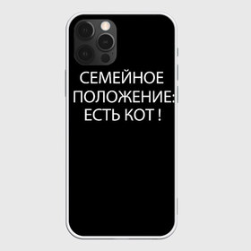 Чехол для iPhone 12 Pro Max с принтом Есть кот , Силикон |  | да | есть кот | замуж | кот | котейка | котик | котэ | мем | мяу | настроение | не хочу | нет | пора жениться | прикол | свадьба | сватовство | семейное положение | хочу