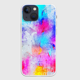 Чехол для iPhone 13 mini с принтом НЕОНОВЫЕ ПОТЕРТОСТИ ,  |  | abstraction | watercolor | абстракция красок | акварель | брызги красок | живопись | краска | потертость красок | размытые краски | текстуры | яркие краски
