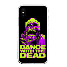 Чехол для iPhone XS Max матовый с принтом DANCE WITH THE DEAD , Силикон | Область печати: задняя сторона чехла, без боковых панелей | Тематика изображения на принте: dance with | dance with the dead | rock | the dead | музыка | рок