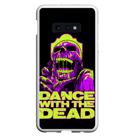 Чехол для Samsung S10E с принтом DANCE WITH THE DEAD , Силикон | Область печати: задняя сторона чехла, без боковых панелей | dance with | dance with the dead | rock | the dead | музыка | рок