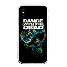 Чехол для iPhone XS Max матовый с принтом DANCE WITH THE DEAD , Силикон | Область печати: задняя сторона чехла, без боковых панелей | dance with | dance with the dead | rock | the dead | музыка | рок