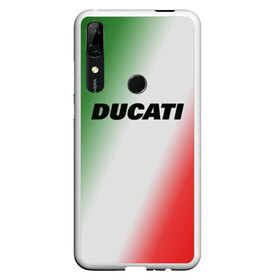 Чехол для Honor P Smart Z с принтом DUCATI , Силикон | Область печати: задняя сторона чехла, без боковых панелей | Тематика изображения на принте: ducati | moto | дукати | мото | мотоспорт