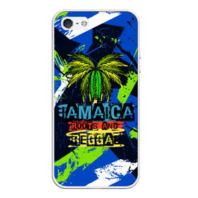 Чехол для iPhone 5/5S матовый с принтом Jamaica Roots and reggae , Силикон | Область печати: задняя сторона чехла, без боковых панелей | jamaica | reggae | roots | летняя | лето | надпись | пальма | раста | регги | рэгги | текст | фраза | ямайка