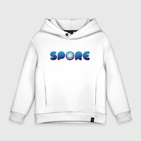 Детское худи Oversize хлопок с принтом Spore Logo Blue (Z) , френч-терри — 70% хлопок, 30% полиэстер. Мягкий теплый начес внутри —100% хлопок | боковые карманы, эластичные манжеты и нижняя кромка, капюшон на магнитной кнопке | Тематика изображения на принте: creepy cute | ea | electronic arts | maxis | spore | spore hero | ангелоид | генирал фауст | гудра | жуткие и милые | империя эсти | маасари | мухоид | племя | ролевая игра | рыба бегун | симулятор бога | сирено головый