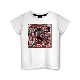Детская футболка хлопок с принтом Нейт Диаз(Nate Diaz) , 100% хлопок | круглый вырез горловины, полуприлегающий силуэт, длина до линии бедер | арт. | бои | бокс | единоборства | мма