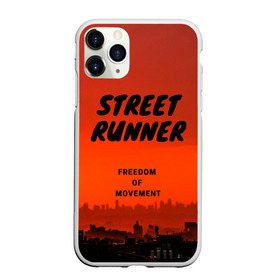 Чехол для iPhone 11 Pro Max матовый с принтом Street runner , Силикон |  | Тематика изображения на принте: run | runner | running | street | бег | город | закат | лёгкая атлетика | рассвет | улица | я бегу