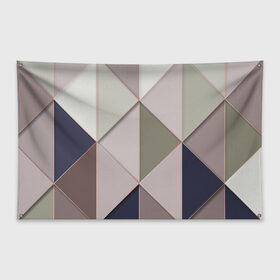 Флаг-баннер с принтом Треугольники , 100% полиэстер | размер 67 х 109 см, плотность ткани — 95 г/м2; по краям флага есть четыре люверса для крепления | big picture | геометрия | картинки | многоугольник | прикольные | текстуры | тренды | треугольник