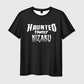 Мужская футболка 3D с принтом KIZARU HAUNTED FAMILY , 100% полиэфир | прямой крой, круглый вырез горловины, длина до линии бедер | family | haunted | kizaru | кизару | фэмили | хаунтед