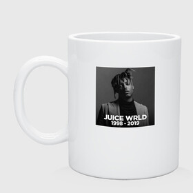 Кружка керамическая с принтом JUICE WRLD R.I.P. , керамика | объем — 330 мл, диаметр — 80 мм. Принт наносится на бока кружки, можно сделать два разных изображения | die | jucie | juice | legends | never | wrld | ворлд | врлд | джус | джуси