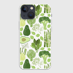 Чехол для iPhone 13 mini с принтом овощи ,  |  | vegan | веган | веганство | вегетарианец | вегетарианство | еда | зеленый | земля | зож | листья | мир | охрана | позиция | природа