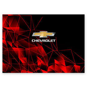 Поздравительная открытка с принтом CHEVROLET , 100% бумага | плотность бумаги 280 г/м2, матовая, на обратной стороне линовка и место для марки
 | chevrolet | авто | автомобиль | логотип | марка | машина | надпись | текстура | шевроле | шевролет