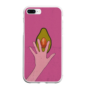 Чехол для iPhone 7/8 Plus матовый с принтом avocado , Силикон | Область печати: задняя сторона чехла, без боковых панелей | vegan | веган | веганство | вегетарианец | вегетарианство | еда | зеленый | земля | зож | листья | мир | охрана | позиция | природа
