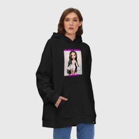 Худи SuperOversize хлопок с принтом Bratz Party , 70% хлопок, 30% полиэстер, мягкий начес внутри | карман-кенгуру, эластичная резинка на манжетах и по нижней кромке, двухслойный капюшон
 | Тематика изображения на принте: bratz | bratz party