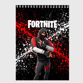 Скетчбук с принтом Fortnite Ikonik , 100% бумага
 | 48 листов, плотность листов — 100 г/м2, плотность картонной обложки — 250 г/м2. Листы скреплены сверху удобной пружинной спиралью | archetype | fortnite | fortnite 2 | fortnite x | ikonik | marshmello | raven | архетип | ворон | иконик | маршмелло | фортнайт | фортнайт 2 | фортнайт глава 2