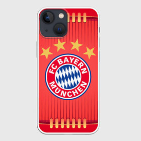 Чехол для iPhone 13 mini с принтом BAYERN MUNCHEN. ,  |  | fc | fc bayern munich | football | football club | sport | клуб германии | мюнхен | немецкий футбольный клуб | спорт | уефа | униформа | фирменные цвета | фк | футбол | футбольный клуб | футбольный клуб бавария