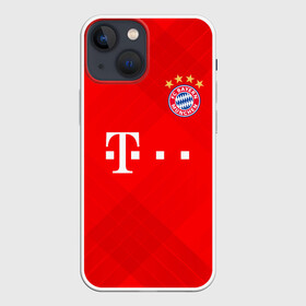 Чехол для iPhone 13 mini с принтом BAYERN MUNCHEN. ,  |  | fc | fc bayern munich | football | football club | sport | клуб германии | мюнхен | немецкий футбольный клуб | спорт | уефа | униформа | фирменные цвета | фк | футбол | футбольный клуб | футбольный клуб бавария