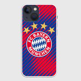 Чехол для iPhone 13 mini с принтом BAYERN MUNCHEN. ,  |  | fc | fc bayern munich | football | football club | sport | клуб германии | мюнхен | немецкий футбольный клуб | спорт | уефа | униформа | фирменные цвета | фк | футбол | футбольный клуб | футбольный клуб бавария