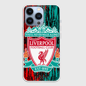 Чехол для iPhone 13 Pro с принтом LIVERPOOL. ,  |  | fc | football | football club | liverpool fc | sport | британский футбольный клуб | ливерпуль фк | мерсисайд | спорт | уефа | униформа | фирменные цвета | фк | футбол | футбольный клуб