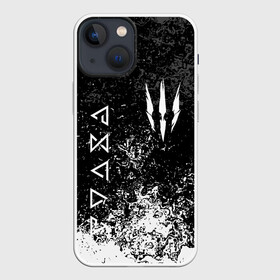 Чехол для iPhone 13 mini с принтом THE WITCHER. ,  |  | geralt | the witcher | the witcher wild hunt | witcher | ведьмак | ведьмак 3 | геральт | сериал