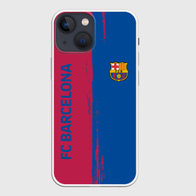 Чехол для iPhone 13 mini с принтом BARSELONA. ,  |  | fc | fc barcelona | football | football club | sport | барса | испанский футбольный клуб | спорт | уефа | униформа | фирменные цвета | фк | фк барселона | футбол | футбольный клуб