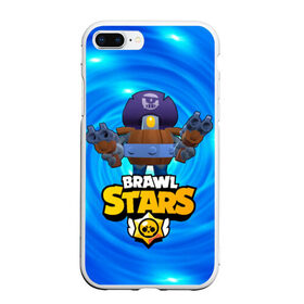 Чехол для iPhone 7Plus/8 Plus матовый с принтом Darryl brawl stars Дэррил , Силикон | Область печати: задняя сторона чехла, без боковых панелей | brawl | brawl stars | brawlstars | brawl_stars | darryl | jessie | бравл | бравлстарс | дэррил