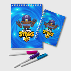 Блокнот с принтом Darryl brawl stars Дэррил , 100% бумага | 48 листов, плотность листов — 60 г/м2, плотность картонной обложки — 250 г/м2. Листы скреплены удобной пружинной спиралью. Цвет линий — светло-серый
 | brawl | brawl stars | brawlstars | brawl_stars | darryl | jessie | бравл | бравлстарс | дэррил