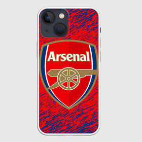 Чехол для iPhone 13 mini с принтом ARSENAL. ,  |  | fc | football | football club | sport | британский футбольный клуб | спорт | уефа | униформа | фирменные цвета | фк | футбол | футбольный клуб