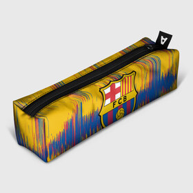 Пенал 3D с принтом FC BARCELONA. , 100% полиэстер | плотная ткань, застежка на молнии | Тематика изображения на принте: barca | barcelona | fc barca | барка | барселона