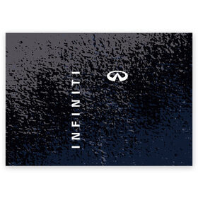 Поздравительная открытка с принтом INFINITI. , 100% бумага | плотность бумаги 280 г/м2, матовая, на обратной стороне линовка и место для марки
 | 2020 | auto | infiniti | sport | авто | автомобиль | автомобильные | бренд | инфинити | марка | машины | спорт