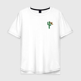Мужская футболка хлопок Oversize с принтом Mexico , 100% хлопок | свободный крой, круглый ворот, “спинка” длиннее передней части | cactus | mexico | кактус | лето | мексика