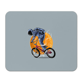 Коврик для мышки прямоугольный с принтом Космический велосипедист (Z) , натуральный каучук | размер 230 х 185 мм; запечатка лицевой стороны | bicycle | bicyclist | bike | biker | bmx | cycle | galaxy | moon | rider | space | stars | байкер | бмх | вело | велогонщик | велосепедист | велосипед | велоспорт | гонщик | космос | луна