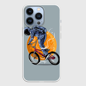 Чехол для iPhone 13 Pro с принтом Космический велосипедист (Z) ,  |  | bicycle | bicyclist | bike | biker | bmx | cycle | galaxy | moon | rider | space | stars | байкер | бмх | вело | велогонщик | велосепедист | велосипед | велоспорт | гонщик | космос | луна