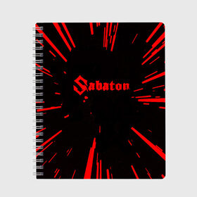 Тетрадь с принтом Sabaton , 100% бумага | 48 листов, плотность листов — 60 г/м2, плотность картонной обложки — 250 г/м2. Листы скреплены сбоку удобной пружинной спиралью. Уголки страниц и обложки скругленные. Цвет линий — светло-серый
 | heavy metal | joakim broden | metal | music video | nuclear blast (organization) | power metal | sabaton | sabaton great war album | sabaton the great war full album | the last stand | сабатон | субтитры