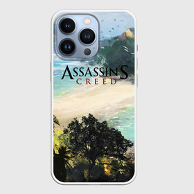 Чехол для iPhone 13 Pro с принтом ASSASSIN S CREED ,  |  | Тематика изображения на принте: black flag | brotherhood | chronicles | creed | game | origins | revelations | rogue | syndicate | unity | valhalla | альтаир | ассасин | игры | кинжал | пираты