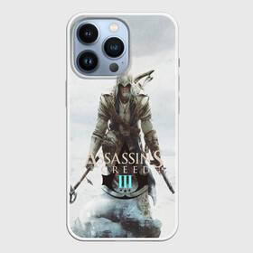 Чехол для iPhone 13 Pro с принтом ASSASSIN S CREED lll ,  |  | Тематика изображения на принте: black flag | brotherhood | chronicles | creed | game | origins | revelations | rogue | syndicate | unity | valhalla | альтаир | ассасин | игры | кинжал | пираты