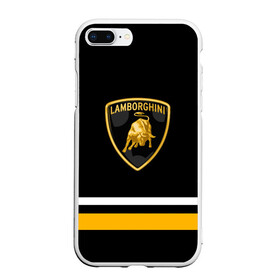 Чехол для iPhone 7Plus/8 Plus матовый с принтом Lamborghini Uniform , Силикон | Область печати: задняя сторона чехла, без боковых панелей | Тематика изображения на принте: car | lambo | lamborghini | sport | авто | бык | гонка | ламбо | ламборгини | ламборджини | спорт | спорткар