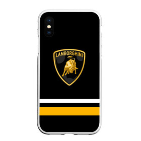 Чехол для iPhone XS Max матовый с принтом Lamborghini Uniform , Силикон | Область печати: задняя сторона чехла, без боковых панелей | car | lambo | lamborghini | sport | авто | бык | гонка | ламбо | ламборгини | ламборджини | спорт | спорткар