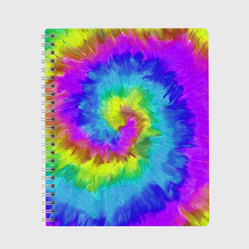 Тетрадь с принтом ХИППИ , 100% бумага | 48 листов, плотность листов — 60 г/м2, плотность картонной обложки — 250 г/м2. Листы скреплены сбоку удобной пружинной спиралью. Уголки страниц и обложки скругленные. Цвет линий — светло-серый
 | geometry | kaleidoscope | pastel | pattern | polyscape | space | summer | textures | tie dye | абстракт | геометрия | каледоскоп | космос | летняя | паттерн | полискейп | тай дай | текстура | текстуры | хиппи | цвета