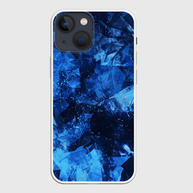 Чехол для iPhone 13 mini с принтом Blue Abstraction ,  |  | Тематика изображения на принте: abstraction | blue | geometry | stripes | texture | абстракция | геометрия | осколки | синий | стекло | текстура | узоры