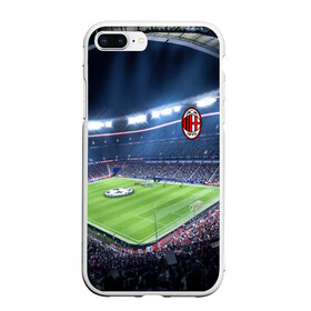 Чехол для iPhone 7Plus/8 Plus матовый с принтом FC MILAN , Силикон | Область печати: задняя сторона чехла, без боковых панелей | championship | fc | football | footer | soccer | socker | sport | европейская лига | одежда | спорт | спортивный | униформа | футбол | футбольный клуб | чемпионат