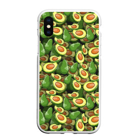 Чехол для iPhone XS Max матовый с принтом avocado , Силикон | Область печати: задняя сторона чехла, без боковых панелей | Тематика изображения на принте: avocado | авокадо | веганство | вегетарианство | еда | зеленый | земля | зож | листья | овощи | позиция | природа | фрукты